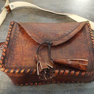 Handmade Leather Envelope Belt Bag